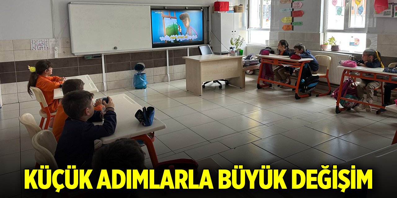 Küçük adımlarla büyük değişim: Kurşunlu İlkokulu’ndan karbon ayak izi farkındalığı