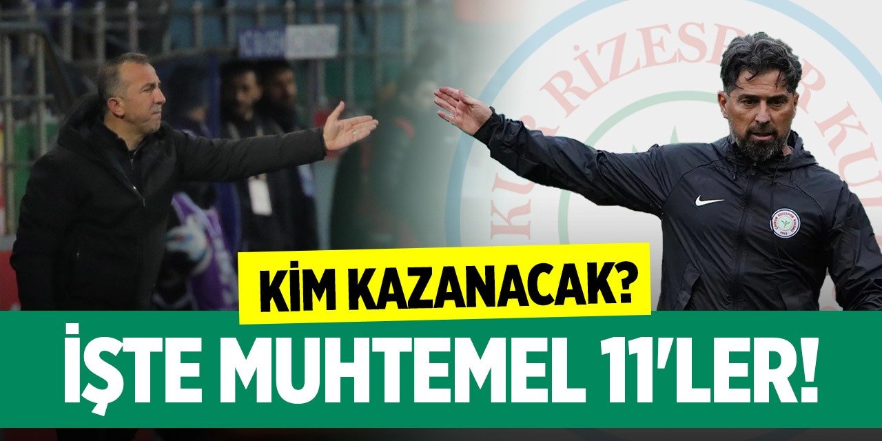 Konyaspor-Rizespor, Muhtemel 11&#039;ler!