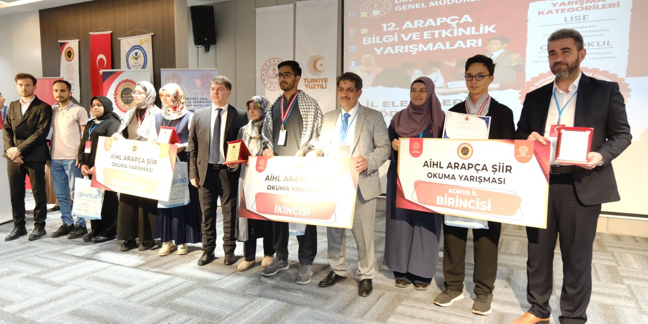 12. Arapça Bilgi ve Etkinlik Yarışması Konya İl Finalleri coşkuyla gerçekleştirildi
