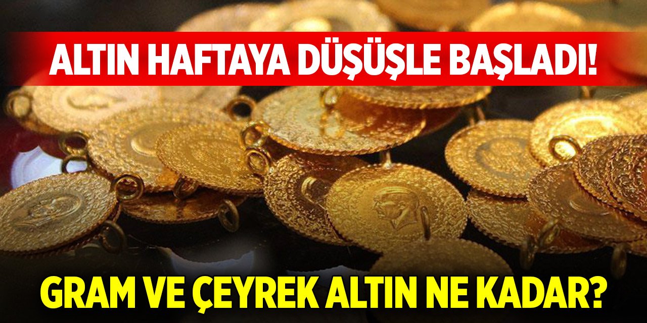 Altın haftaya düşüşle başladı! Konya'da bugün gram ve çeyrek altın ne kadar?