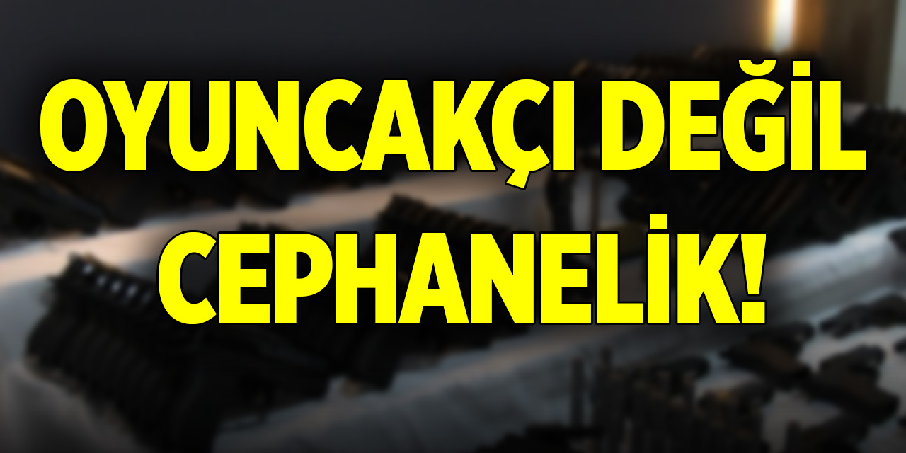 Masum görünen oyuncakçıdan cephanelik çıktı!