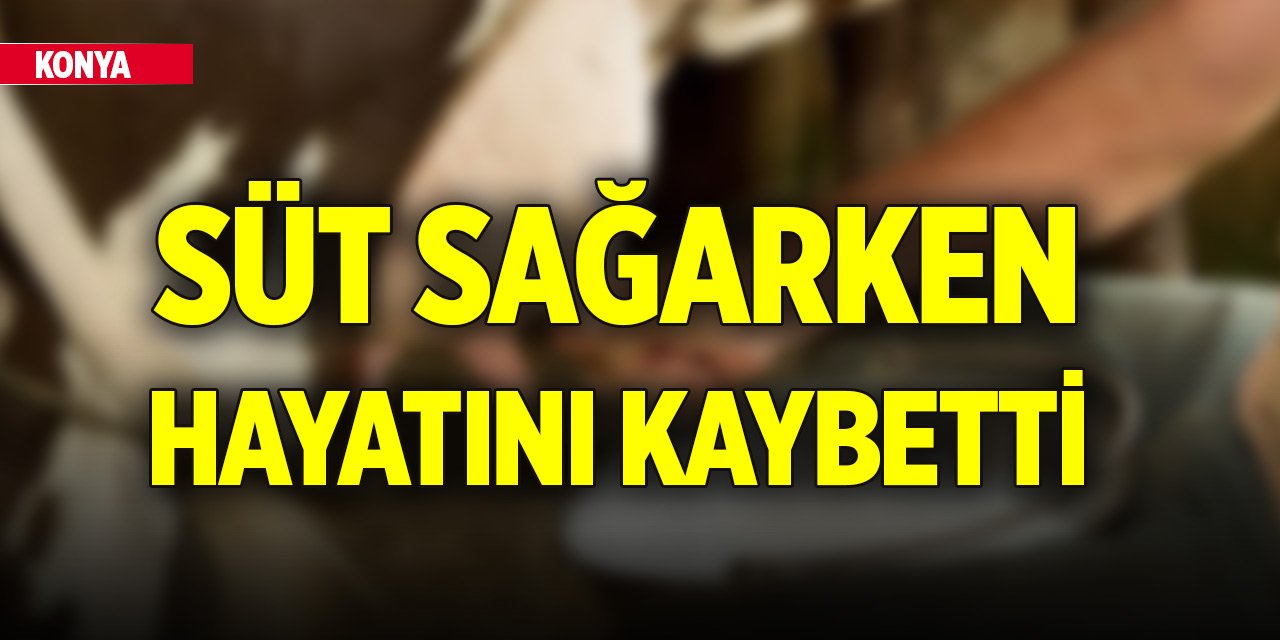 Yer Konya... Süt sağarken elektrik akımına kapıldı, hayatını kaybetti
