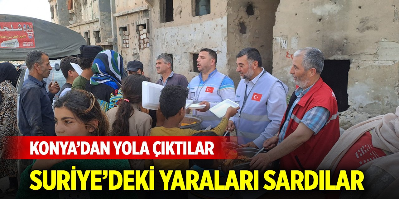 Suriye’deki yetim okulu, Konya’dan misafirleri ağırladı