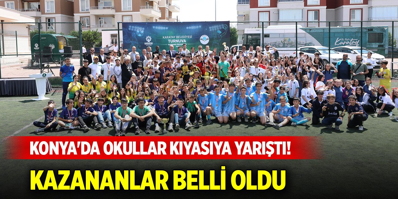 Konya'da okullar kıyasıya yarıştı! Kazananlar belli oldu