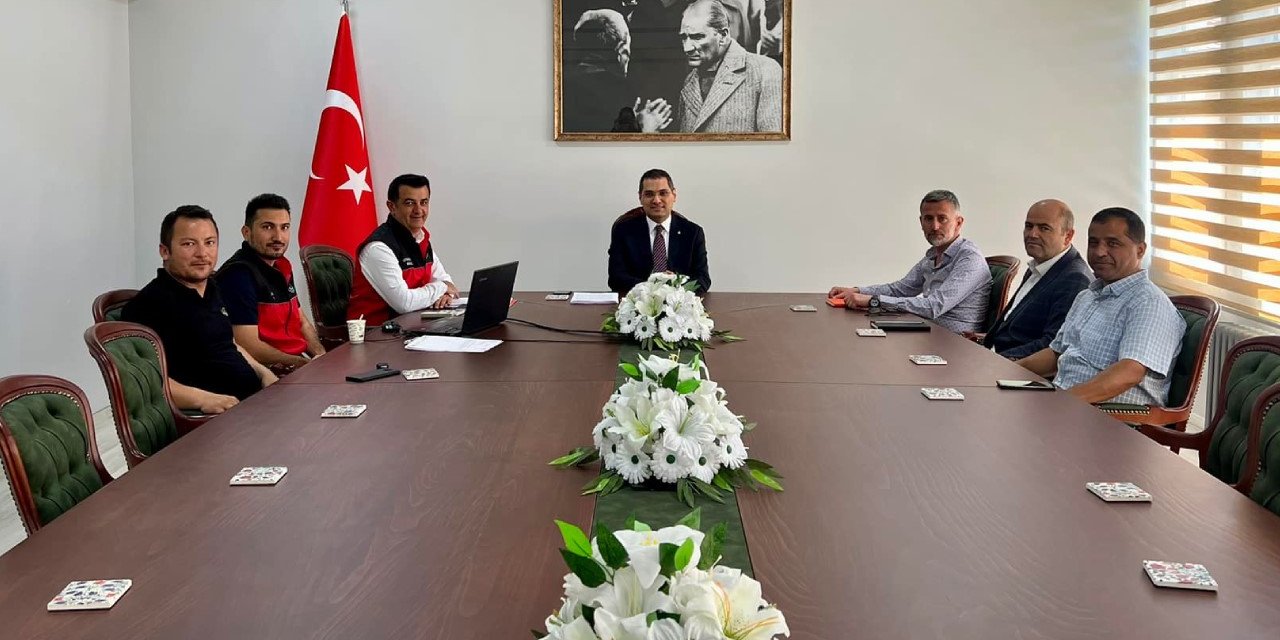 Hasar tespiti için Konya Bozkır’da kritik toplantı