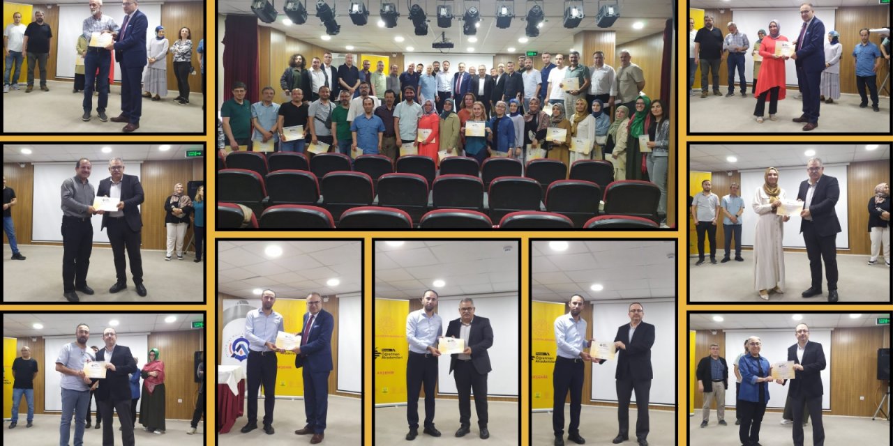 Konya'da öğretmenlere “Akademi Belgesi” takdim edildi