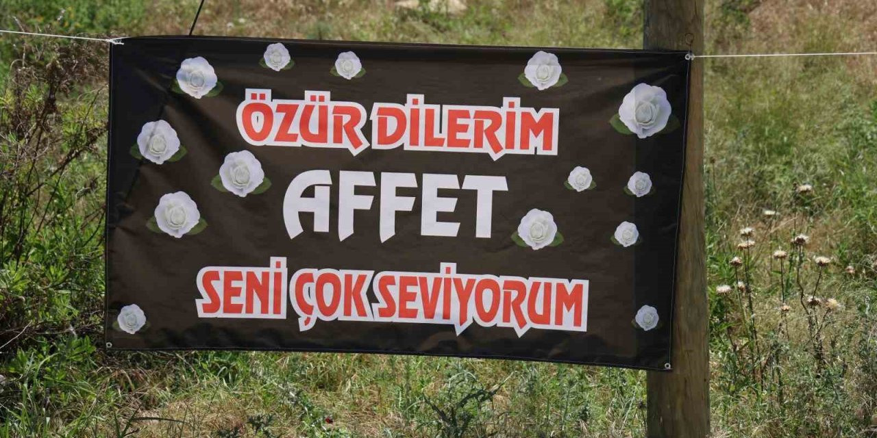 Gizemli ’özür dilerim affet seni çok seviyorum’ ilanı