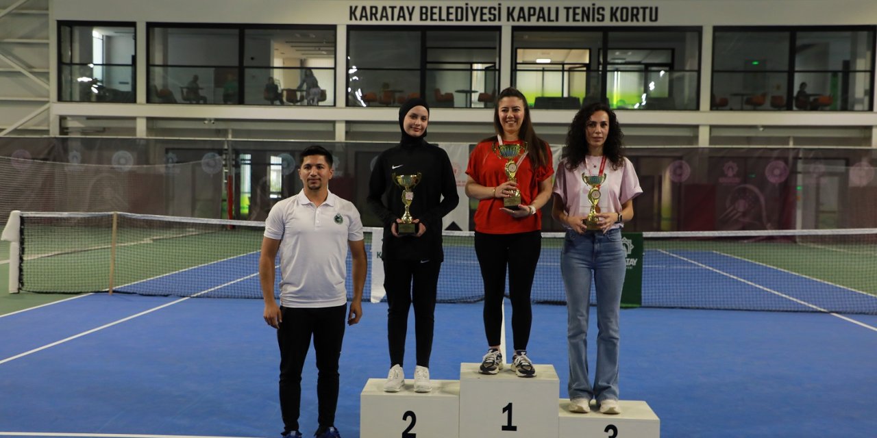 Karatay Tenis Kortu’nda şampiyonlar belli oldu