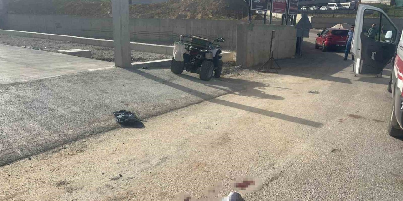 Konya’da ATV motoru devrildi! Sürücünün durumu ağır