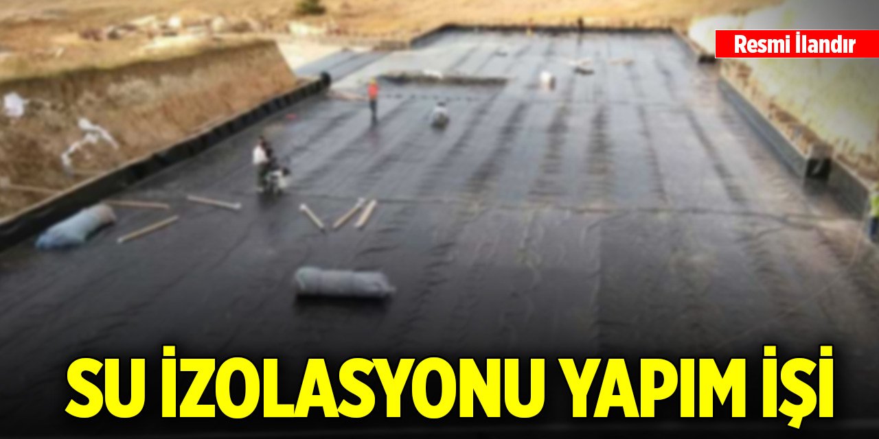 Su izolasyonu yapım işi