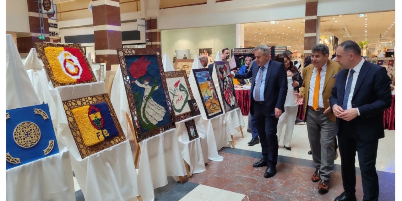 Kursiyerlerin eserleri sergilendi