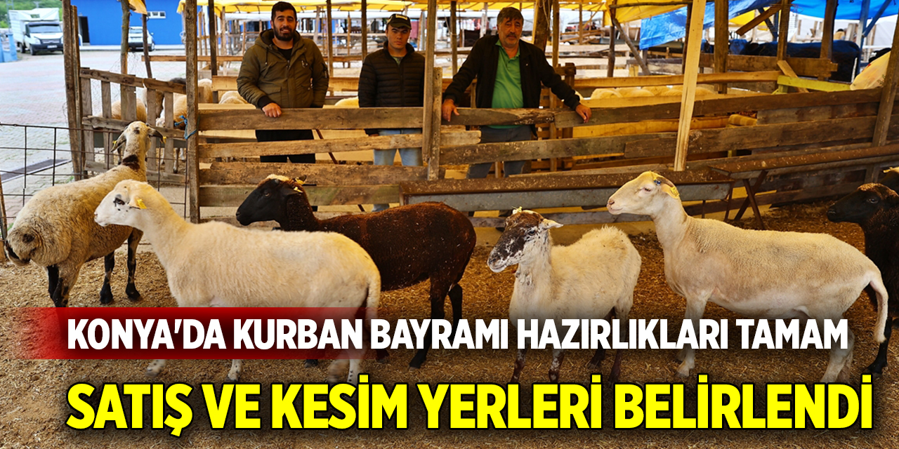 Konya'da Kurban Bayramı Hazırlıkları Tamam: Satış ve Kesim Yerleri Belirlendi
