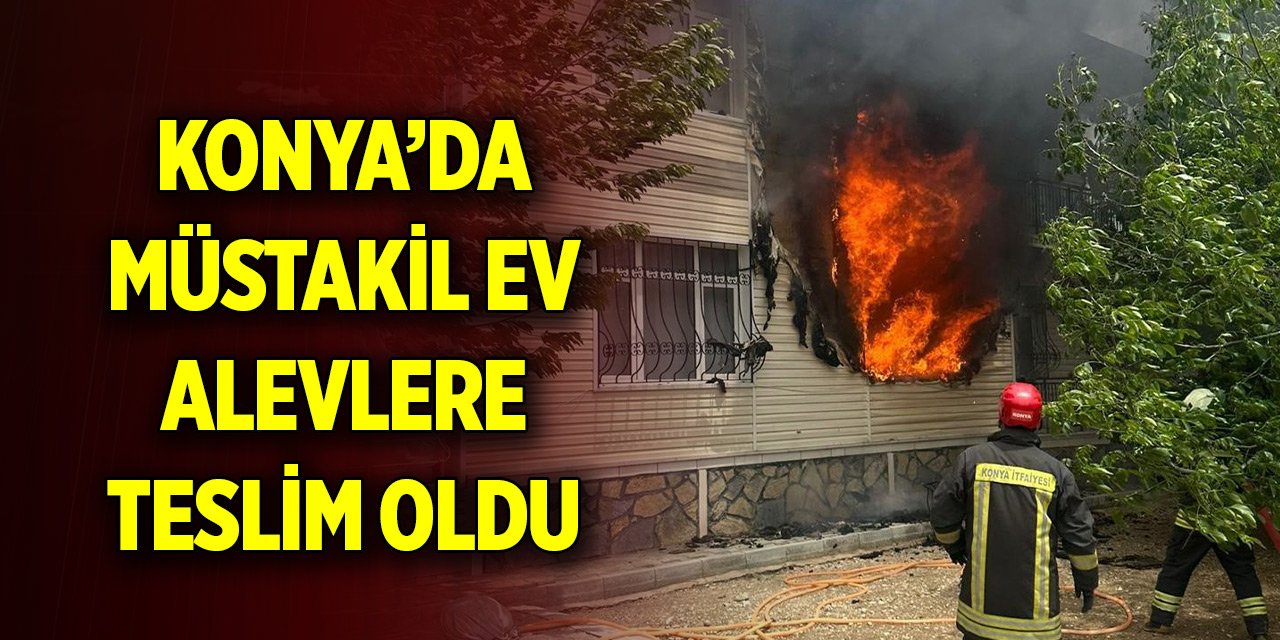 Konya Kulu'da müstakil evde yangın
