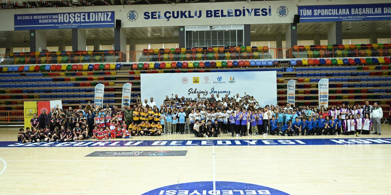 Konya’da çocuklar oyunla yarıştı