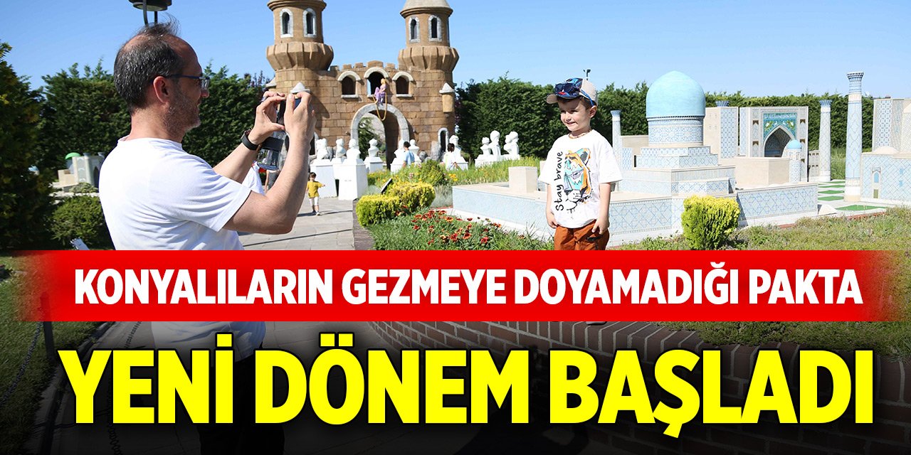 Türkiyede benzeri yok... Konyalıların gezmeye doyamadığı 80 Binde Devr-i Alem Parkı'nda yeni dönem