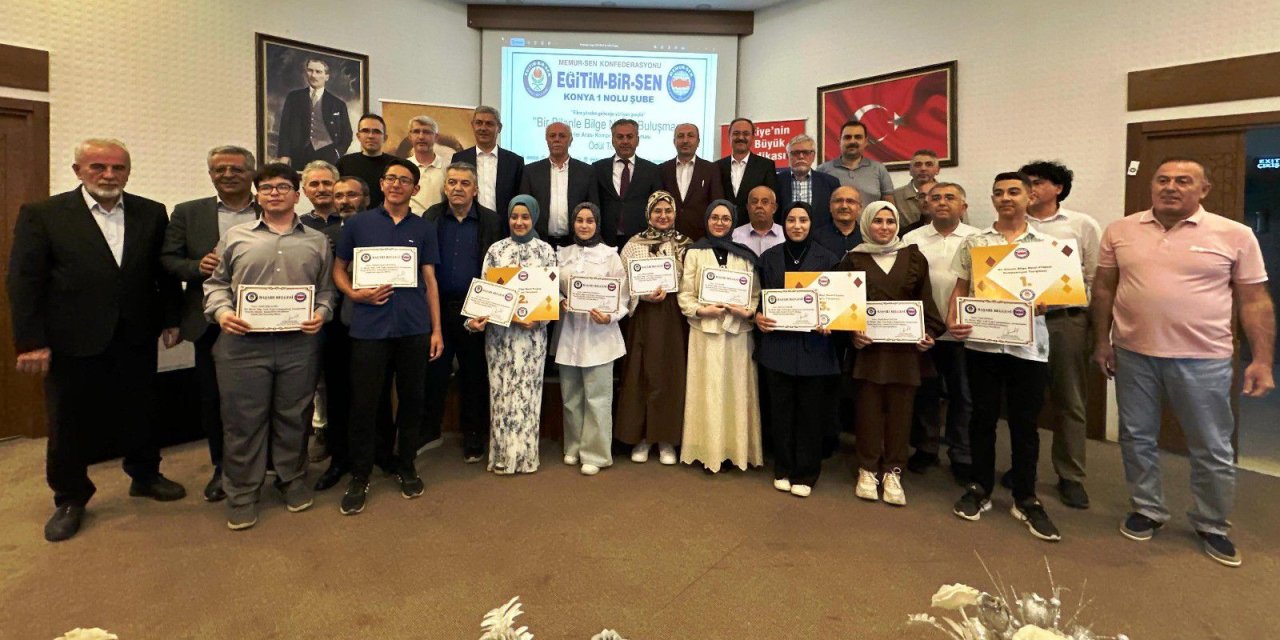 EBS Konya’dan dereceye girenlere ödül