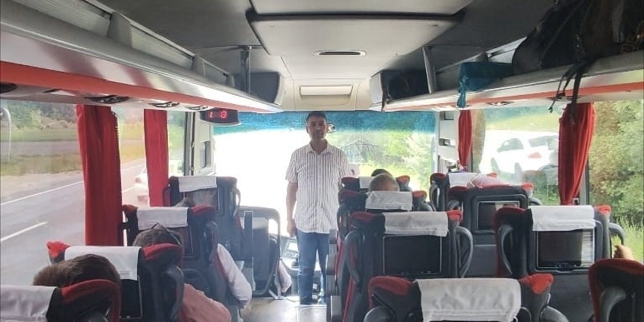Konya'da yolcu otobüsünde sivil denetim... Sürücü ceza yedi