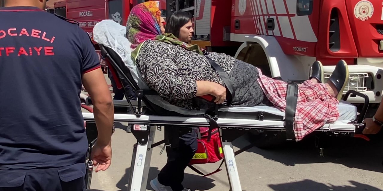 Yangın paniği: Yaşlı kadın fenalık geçirdi