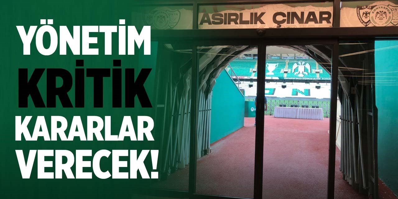 Konyaspor'da yönetim başını kaşıyamayacak!
