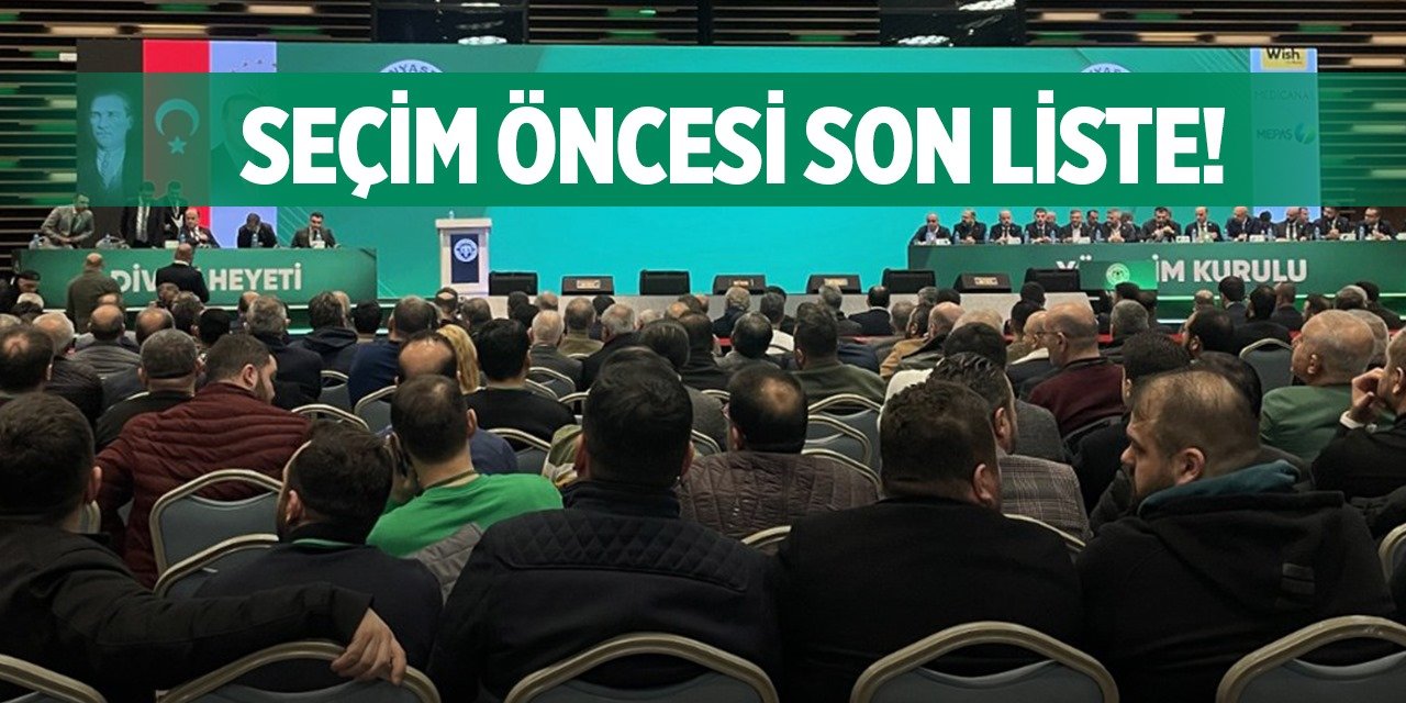 Konyaspor'un yeni yönetim listesi! (Video)