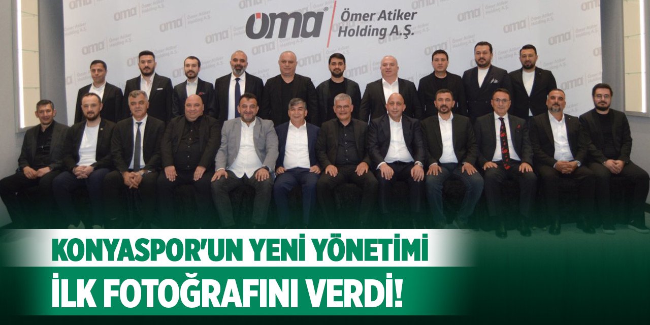 Konyaspor'un yeni yönetimi ilk fotoğrafını verdi!
