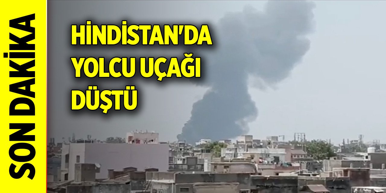 Son Dakika! Hindistan'da yolcu uçağı düştü