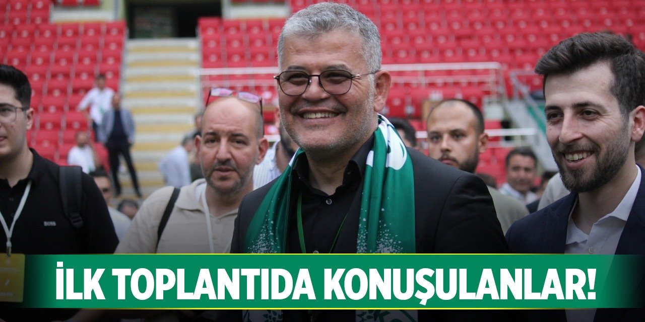 Konyaspor'da ilk toplantıda bunlar konuşuldu!
