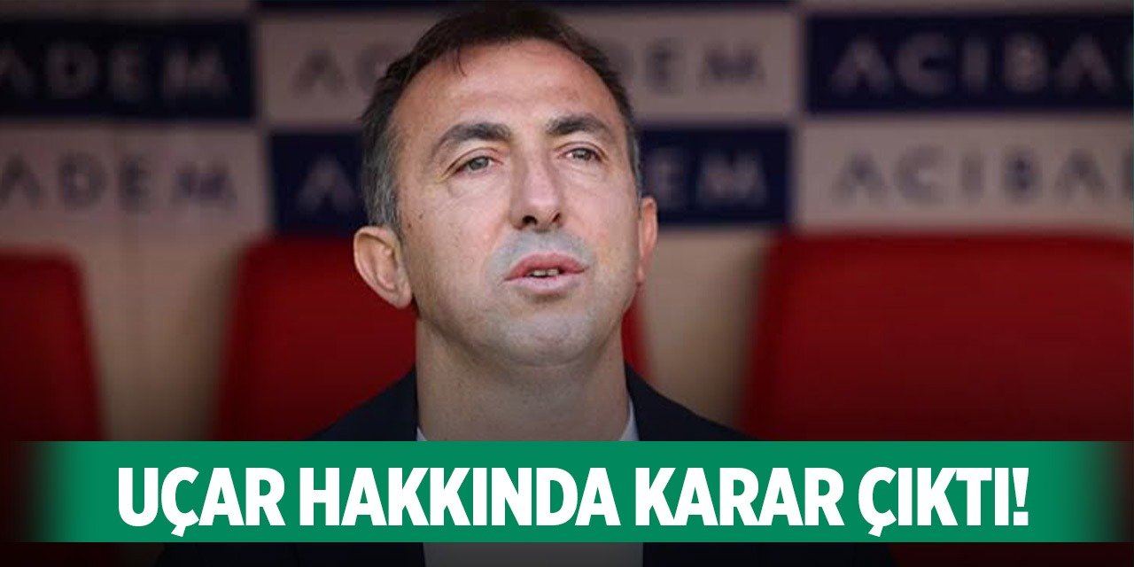 Konyaspor'da Recep Uçar hakkında karar çıktı!