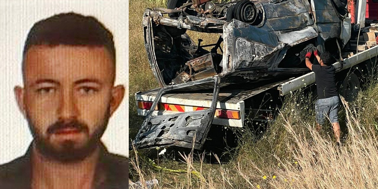 Takla atan araç direğe çarptı; camdan fırlayan sürücü öldü