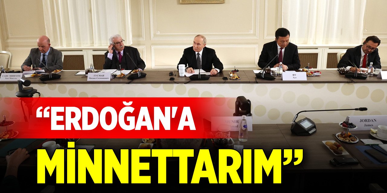 Putin'den Cumhurbaşkanı Erdoğan'a teşekkür