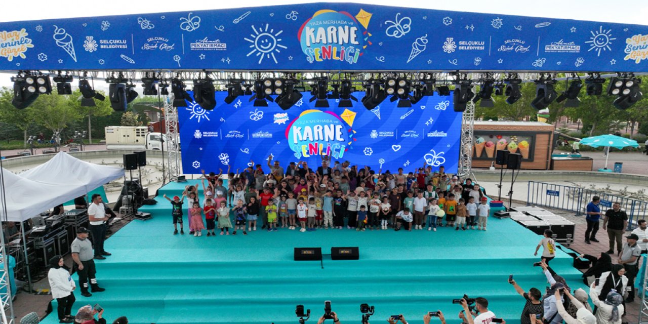 Konya'da çocuklar yaz tatiline keyifli bir başlangıç yaptı