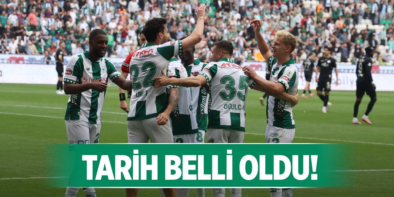 Konyaspor'da beklenen kombine tarihi!