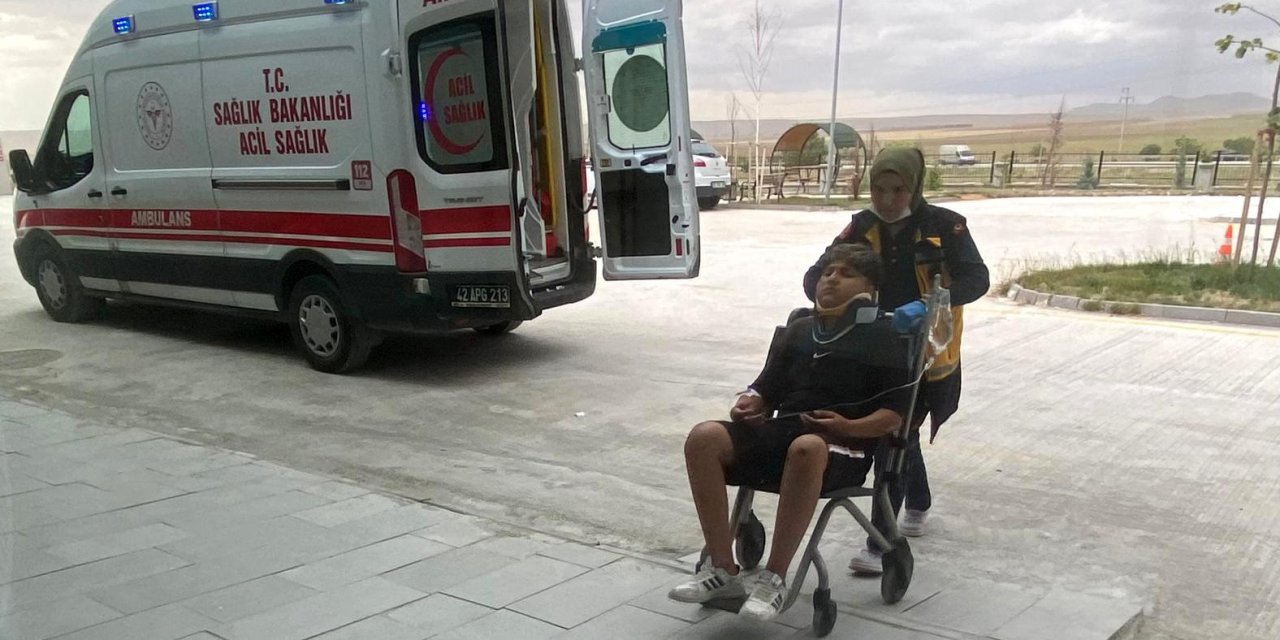 Konya'da motosiklet kazası