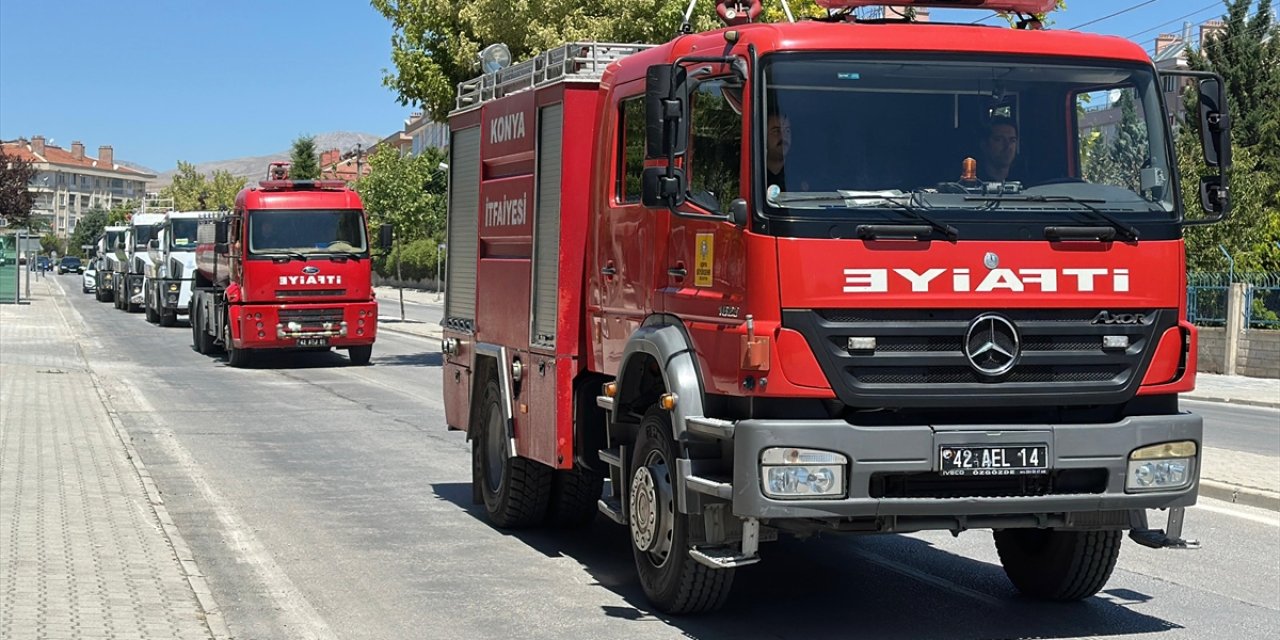 Konya İtfaiyesi İzmir için seferber oldu