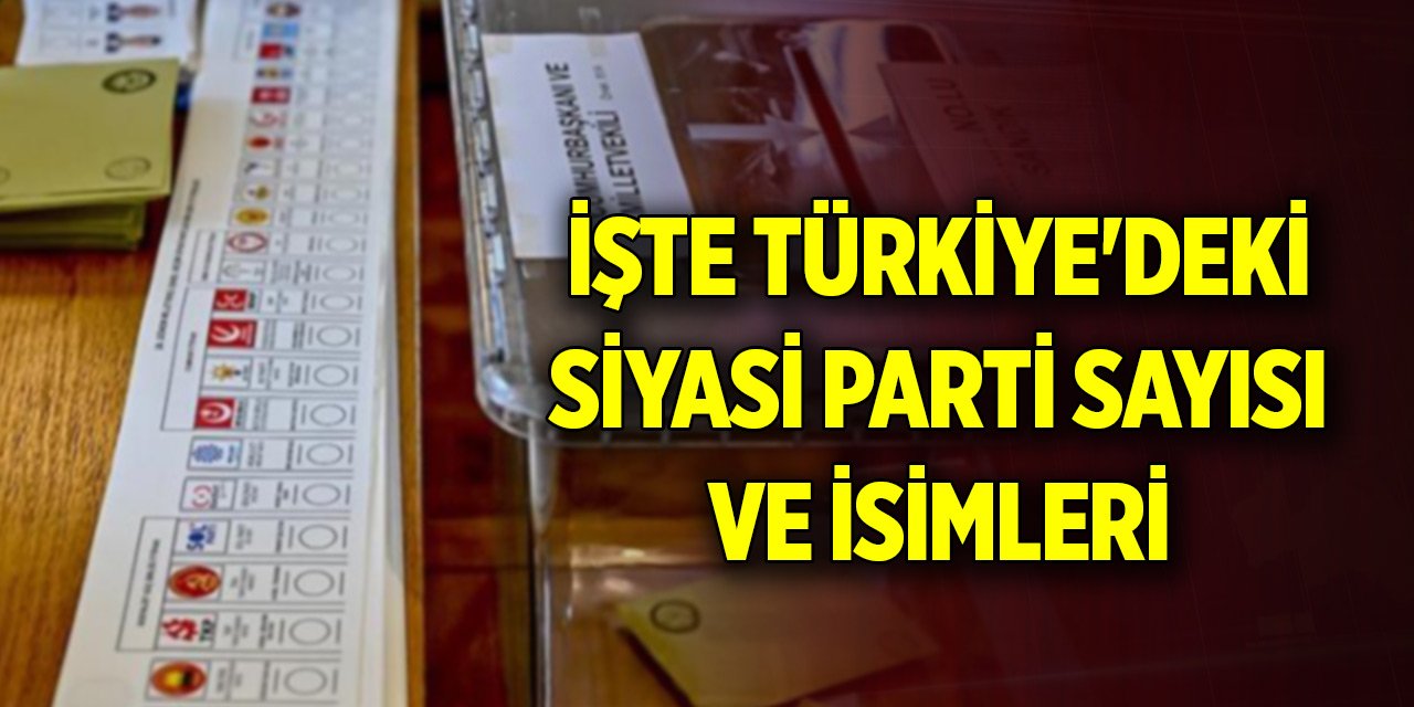Kayıtlar güncellendi! İşte Türkiye'deki siyasi parti sayısı ve isimleri