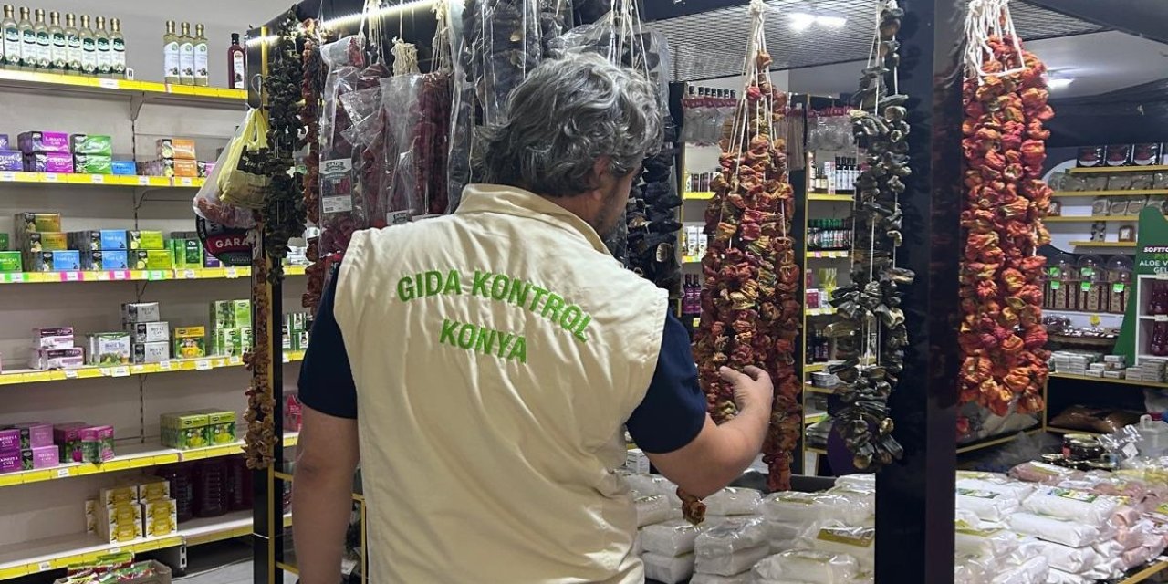 Konya'nın ilçesinde gıda işletmelerini denetlendi