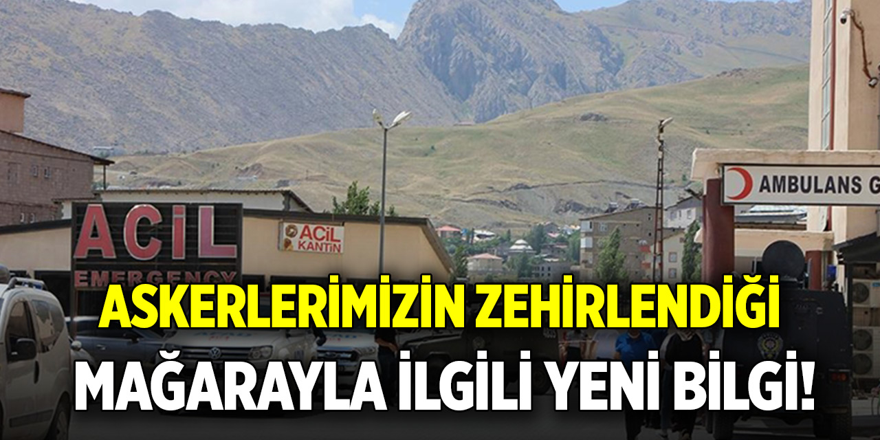 Askerlerimizin zehirlendiği mağarayla ilgili yeni bilgi! Teröristler hastaneye çevirmiş