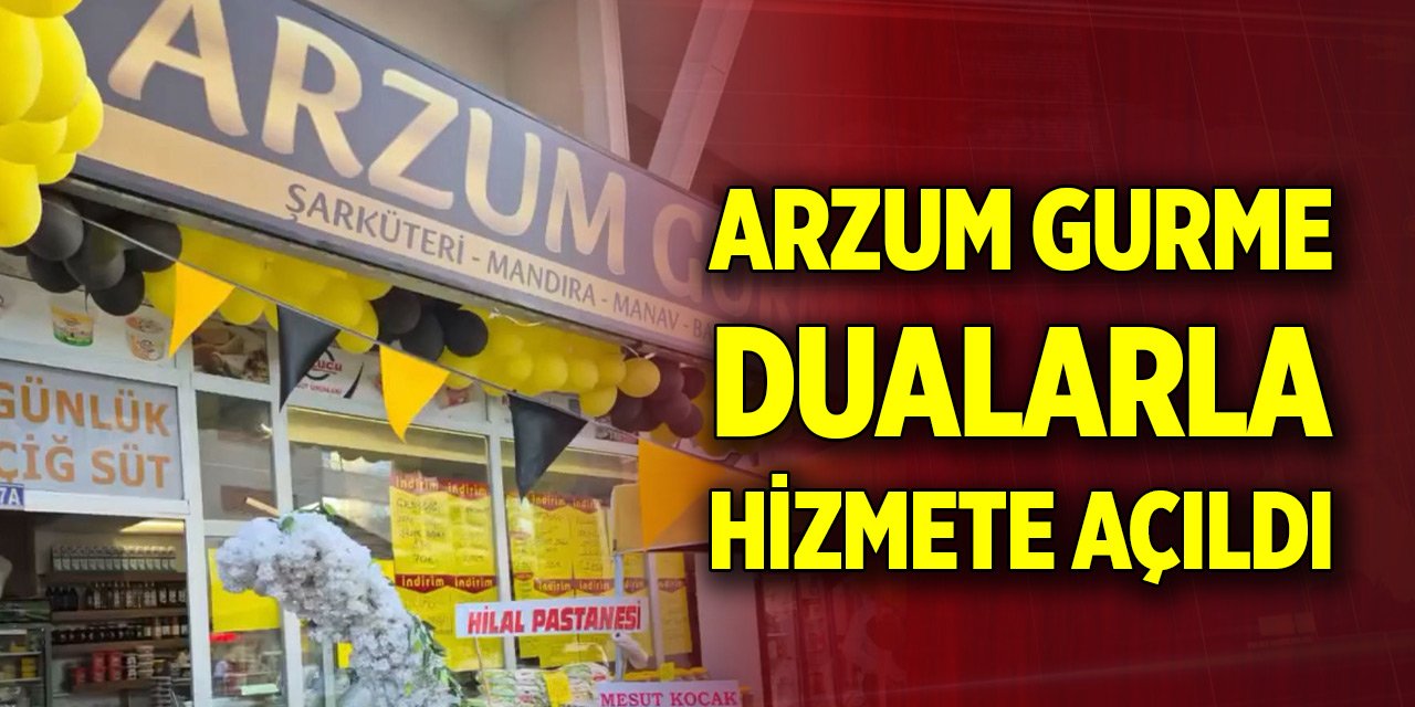 Konya'da Arzum Gurme dualarla hizmete açıldı