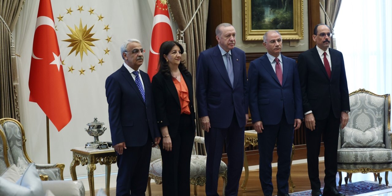 Cumhurbaşkanı Erdoğan, DEM Parti heyetini kabul etti