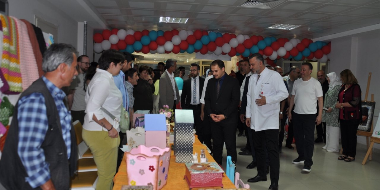 Akşehir Devlet Hastanesi'nde açılan sergi beğeni topladı