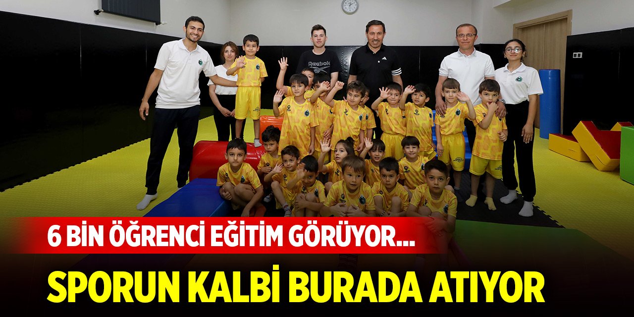 6 bin öğrenci eğitim görüyor... Karatay’da sporun kalbi burada atıyor