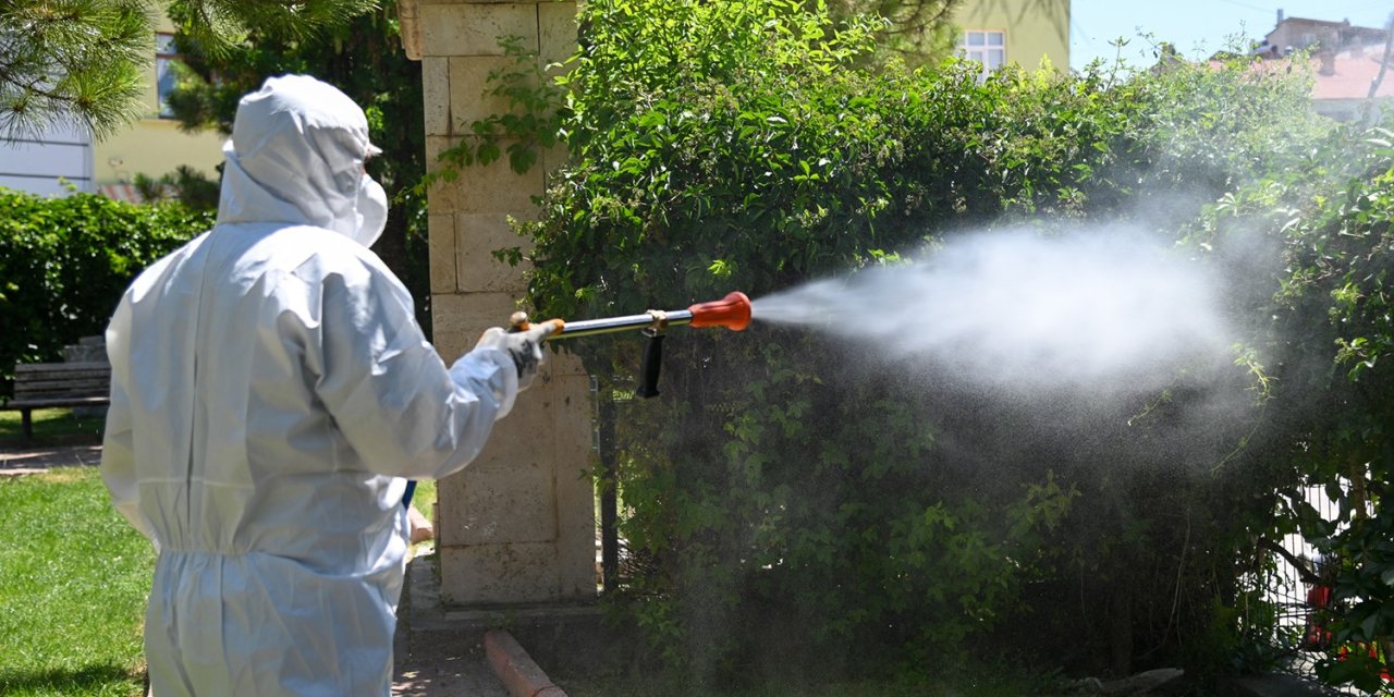 Konya'da haşere mücadelesi devam ediyor