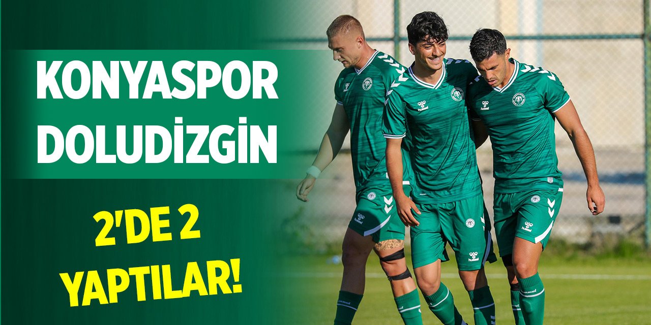 Takım 2'de 2 yaptı! Konyaspor dolu dizgin ilerliyor
