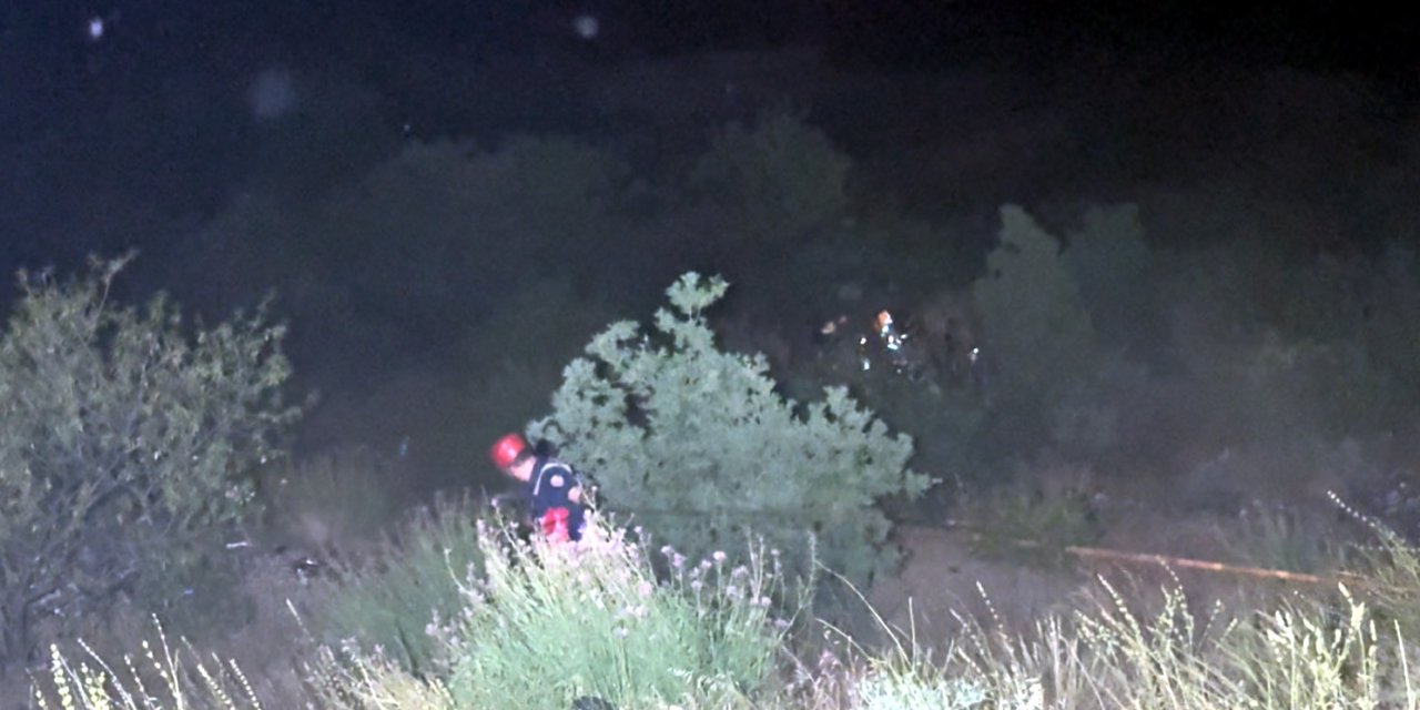 Motosikletli, 35 metrelik uçuruma yuvarlanıp ağır yaralandı