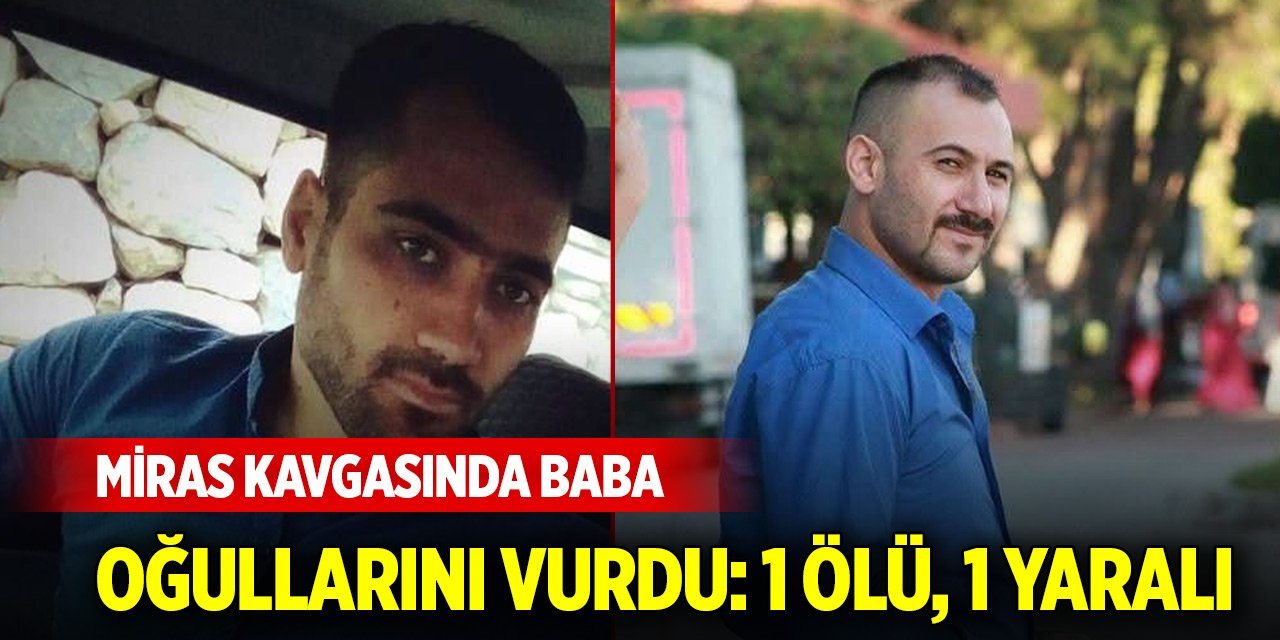 Tartıştığı oğullarından birini av tüfeğiyle öldürdü, diğerini ağır yaraladı