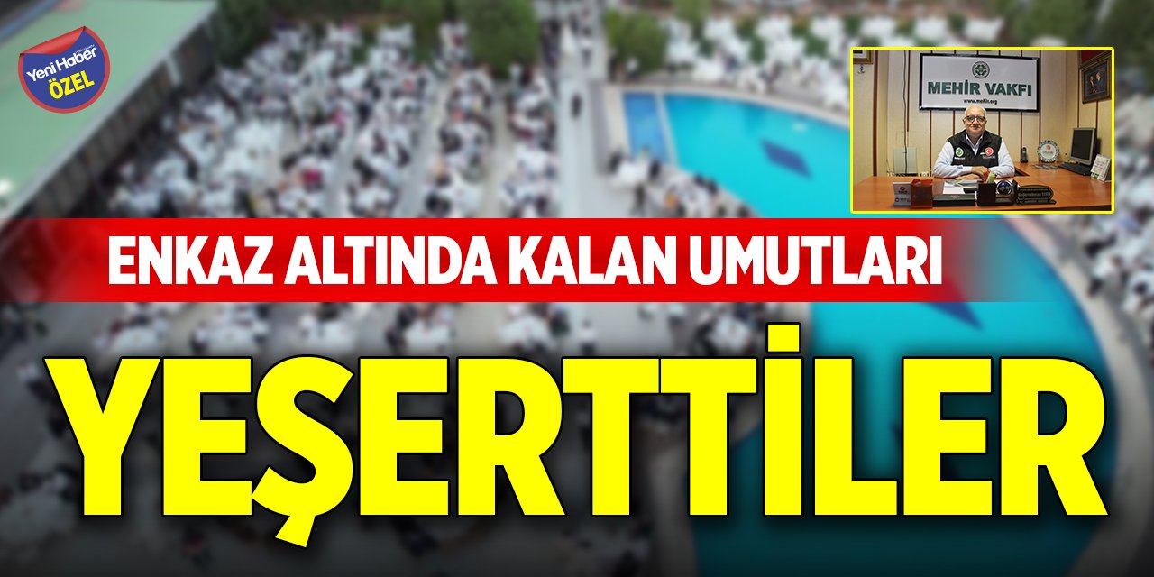 Enkaz altında kalan umutları yeşerttiler