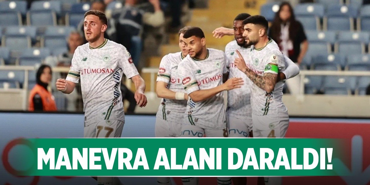 Konyaspor'un harekat alanı azaldı!