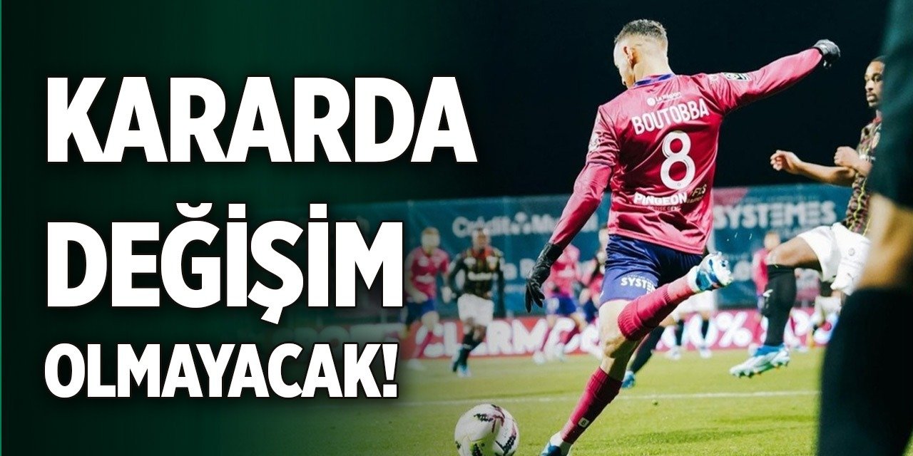 Konyaspor'un Bilal Boutobba kararı!