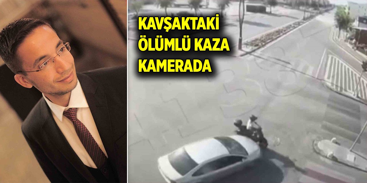 Motosiklete çarptı... Kavşaktaki ölümlü kaza kamerada