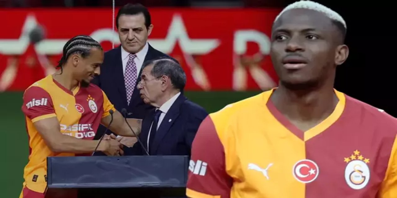 Galatasaray, Osimhen ve Sane için statta imza töreni düzenledi